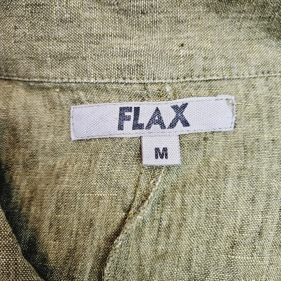 Flax Linen Button Jacket size Medium - Picture 6 of 7